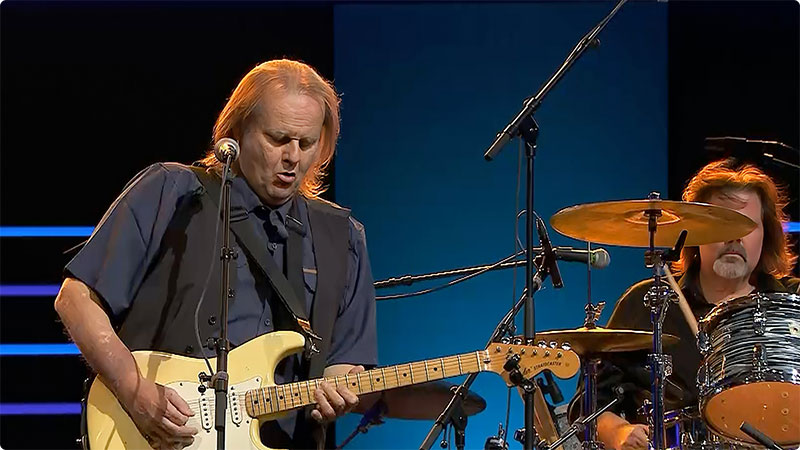 American blues guitarist Walter Trout at Jazzwoche